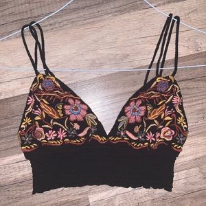 Out From Under Floral Bralette Size Small